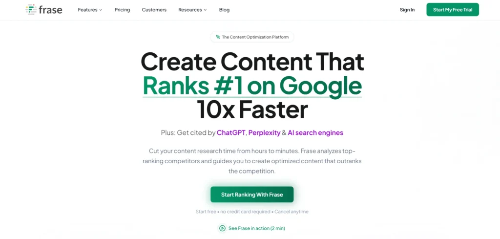 SEO Automation Tool - Frase