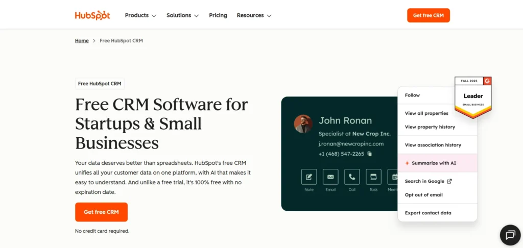 Digital Marketing Tool - HubSpot CRM