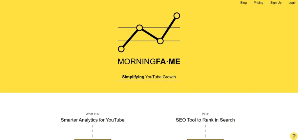 Morningfame - YouTube SEO Tool