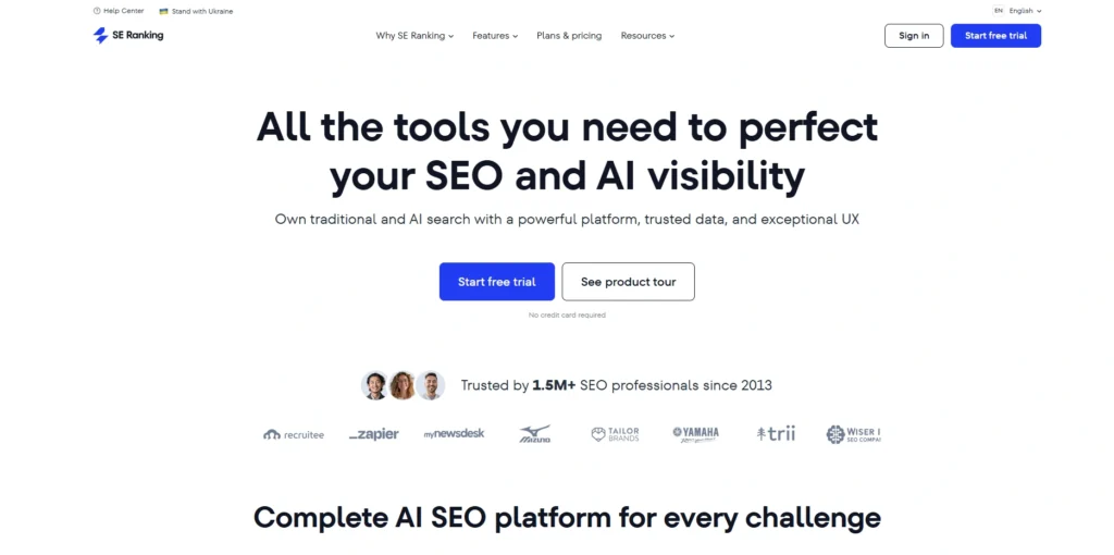 SEO Automation Tools-SE Ranking
