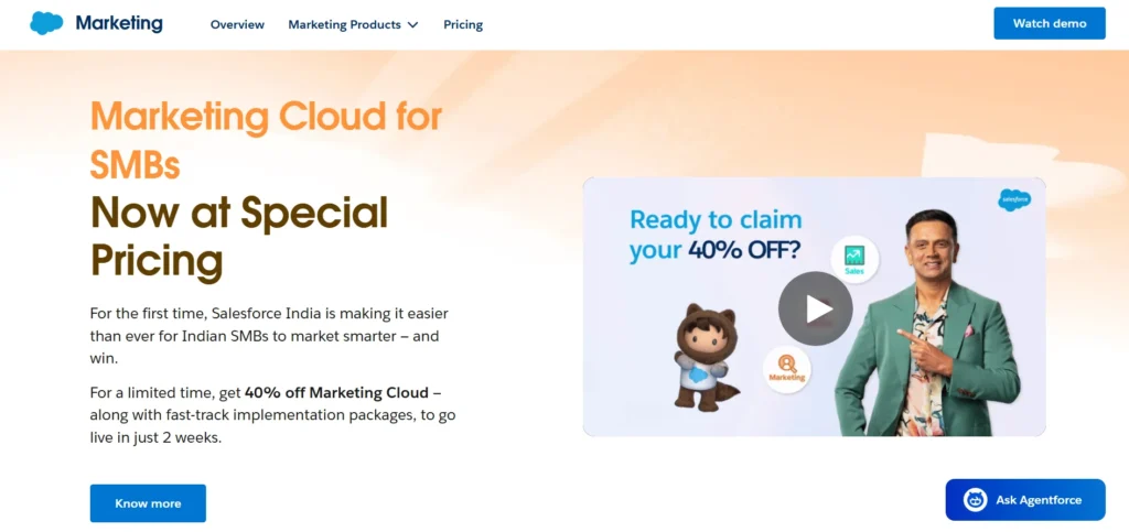 Digital Marketing Tool - Salesforc‍e Marketing Cloud‌