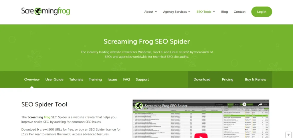 SEO Automation Tool - Screaming Frog SEO Spider