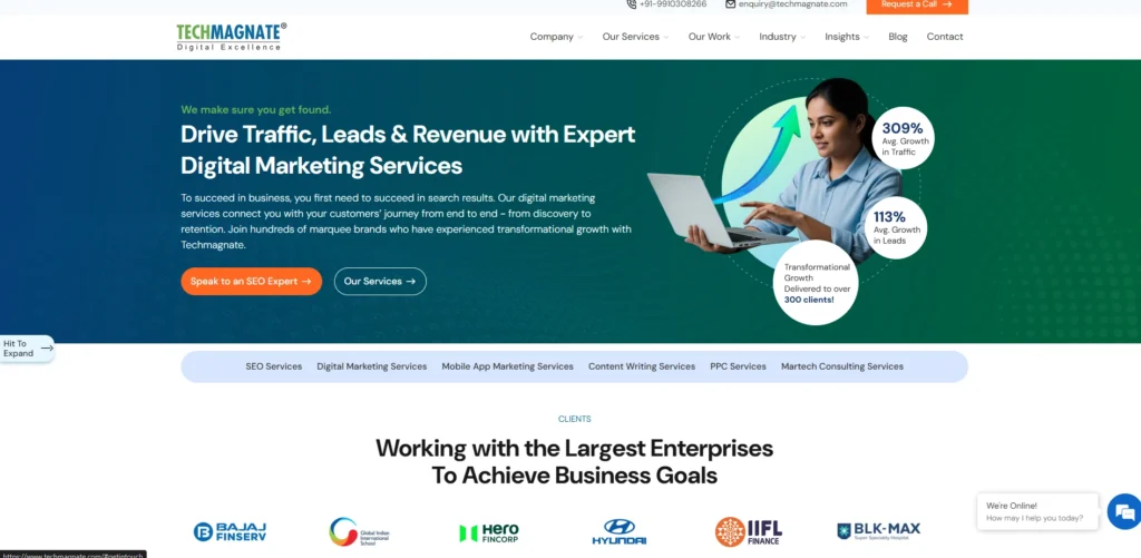 Digital Marketing Companies in Hyderabad-T​echmagnat‌e