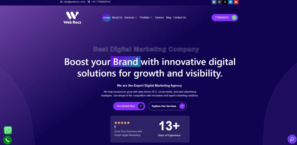 Digital Marketing Companies in Hyderabad- Web Roc‌z