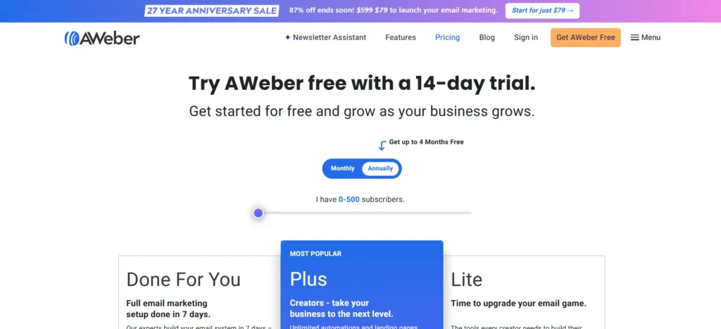 AWeber - Email Marketing Tool