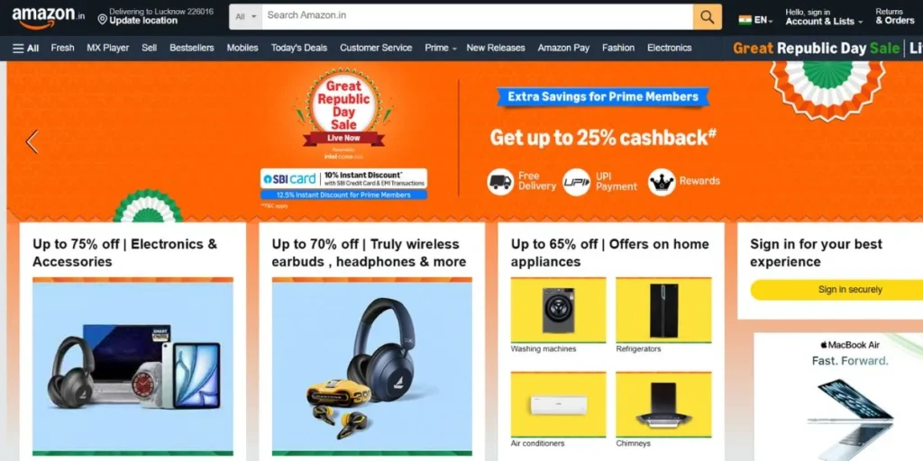 Amazon India - Product Based Companies in Bangalore