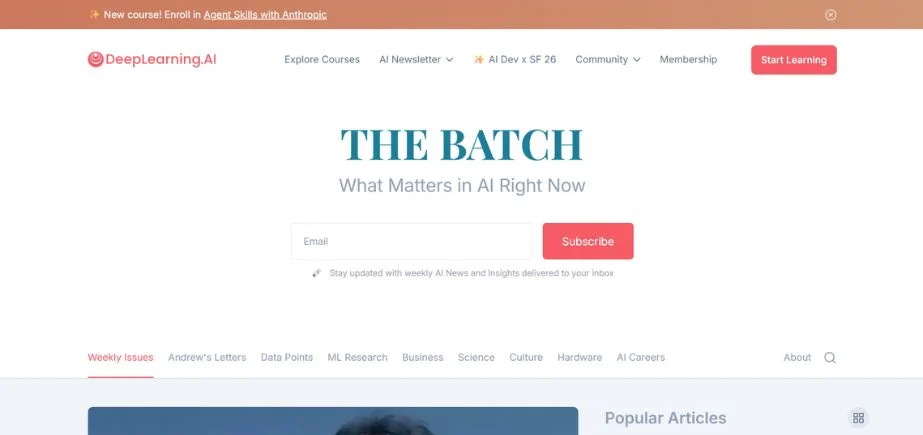 AI Newsletters - Deeplearning
