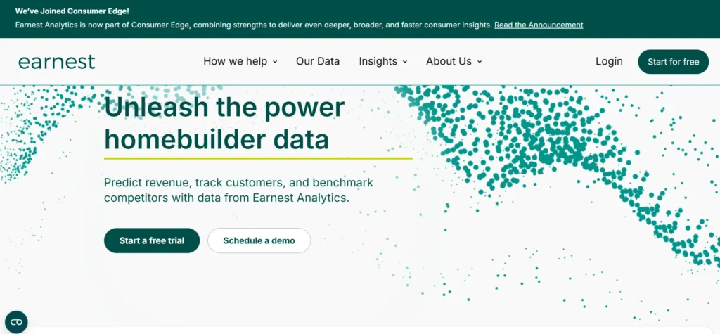 competitor analysis tool - Earnest Analytics