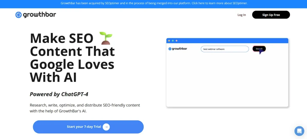 seo reporting software - GrowthBar