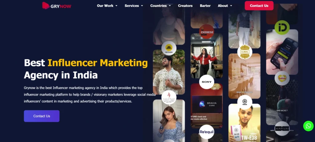 Influencer Marketing Agencies
- Grynow