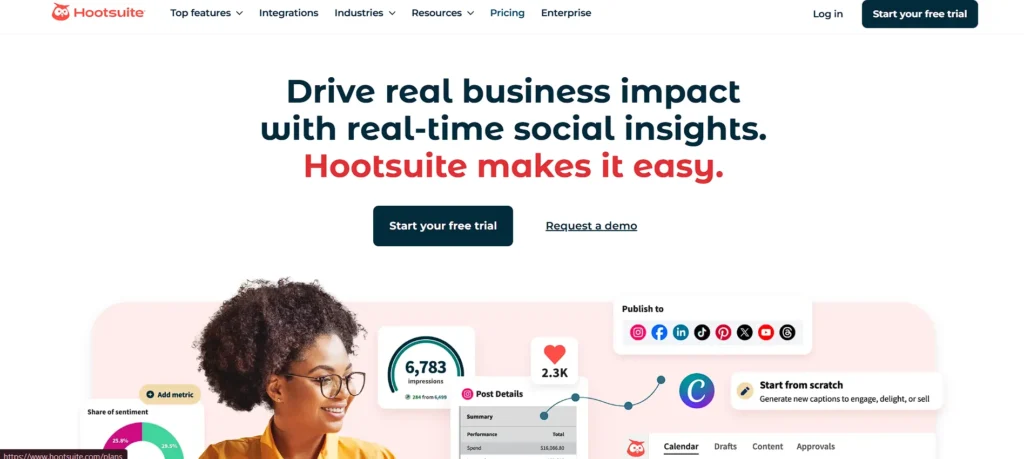 WhatsApp marketing software - Hootsuite