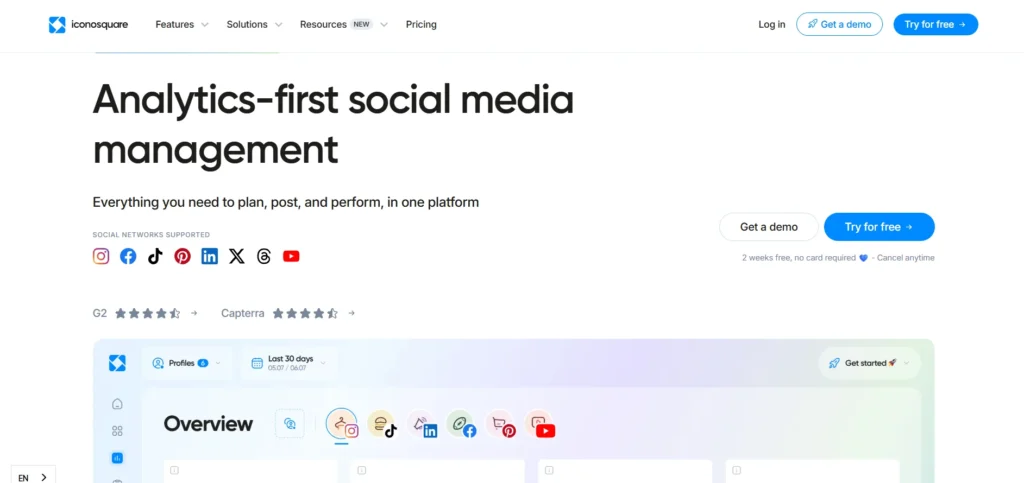 Social Media Monitoring Tool - Iconosquare