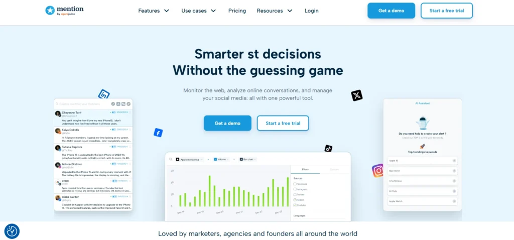Social Media Monitoring Tool - Mention