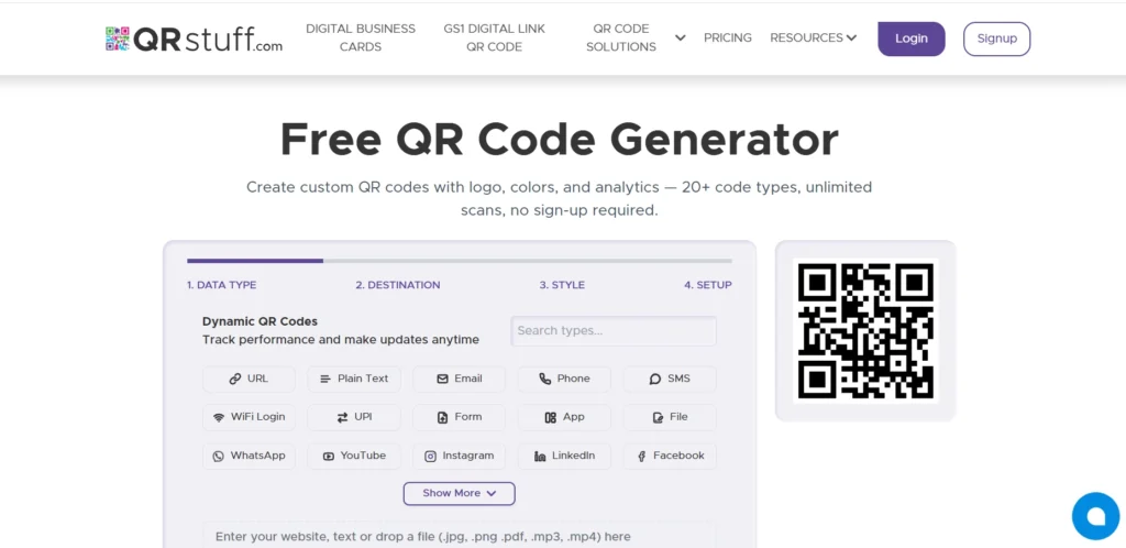 QRStuff - QR Code Generator