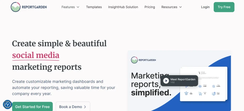 seo reporting software - ReportGarden 