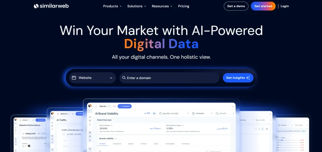 competitor analysis tool - Similarweb