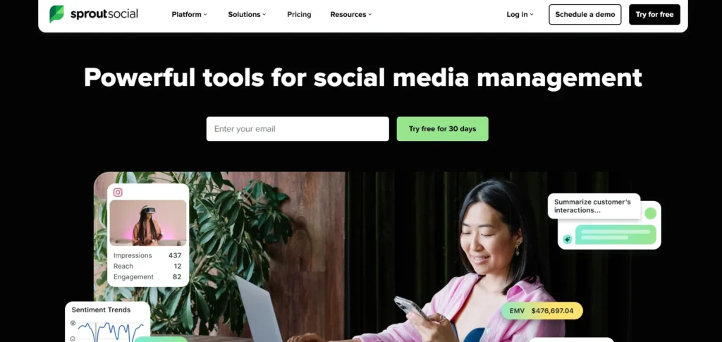 Social Media Monitoring Tool - Sprout Social