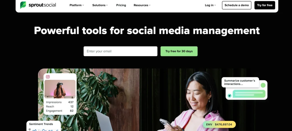 WhatsApp marketing software - Sprout Social