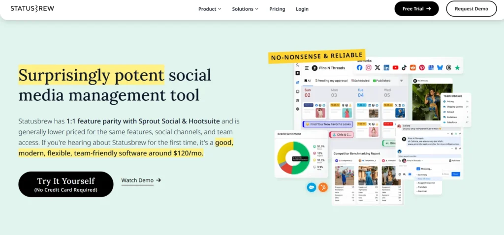 Social Media Monitoring Tool - Statusbrew
