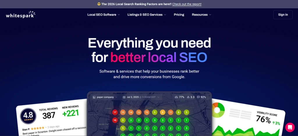 seo reporting software - Whitespark