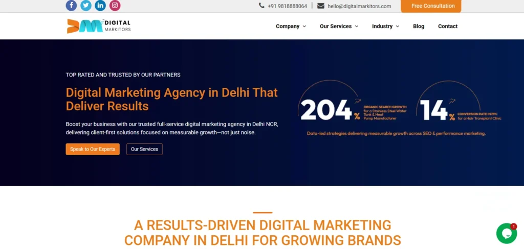 Digital Marketing Company in Delhi- Digital Markitors