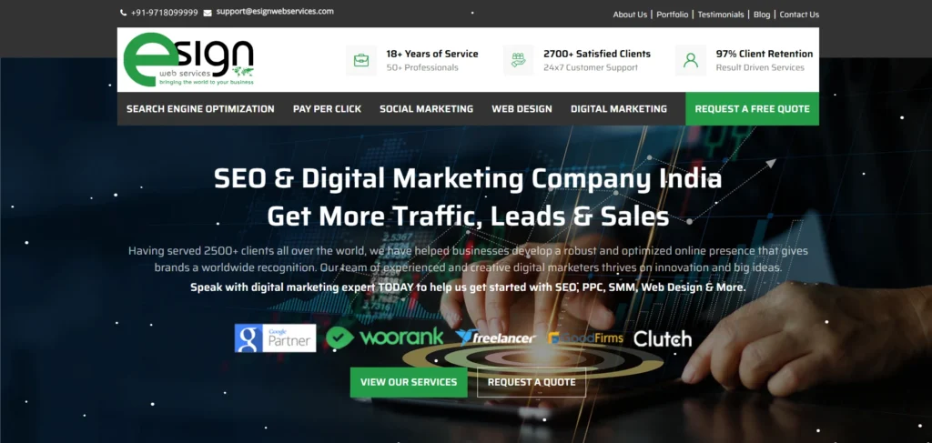 Digital Marketing Company in Delhi- eSign Web Services