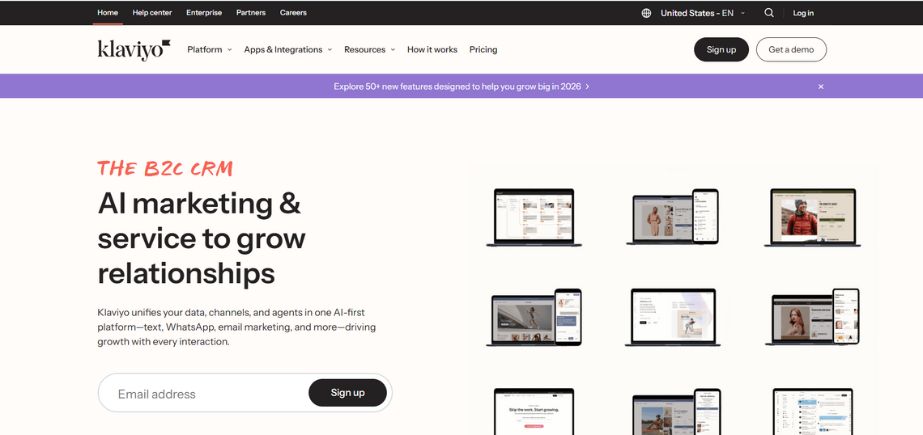 Customer Engagement Tools - klaviyo