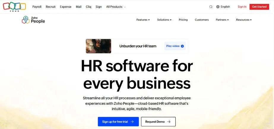 Attendance Tracking Software - zoho