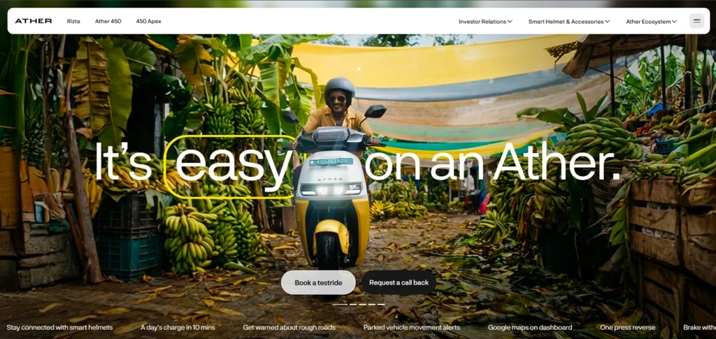 startup company in bangalore - Ather Energy