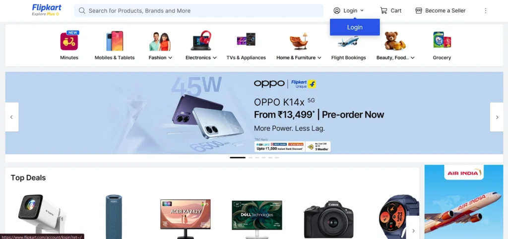 startup company in india - Flipkart