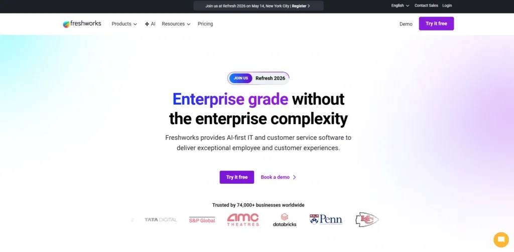startup companies in bangalore-Freshworks