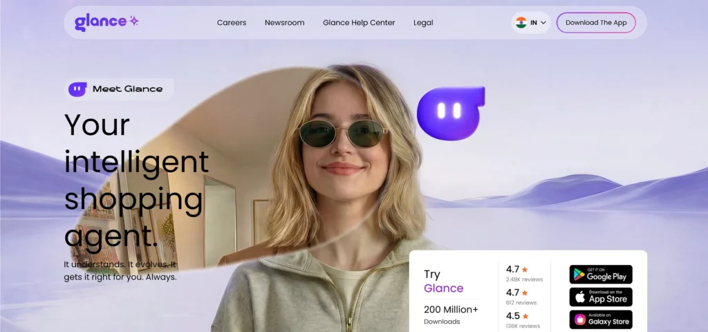 startup company in bangalore - Glance