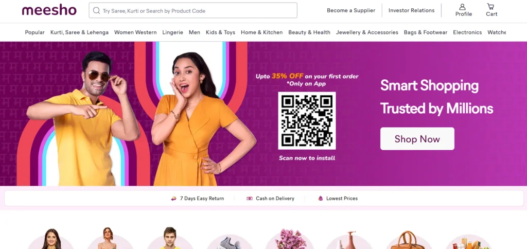 startup company in india - Meesho