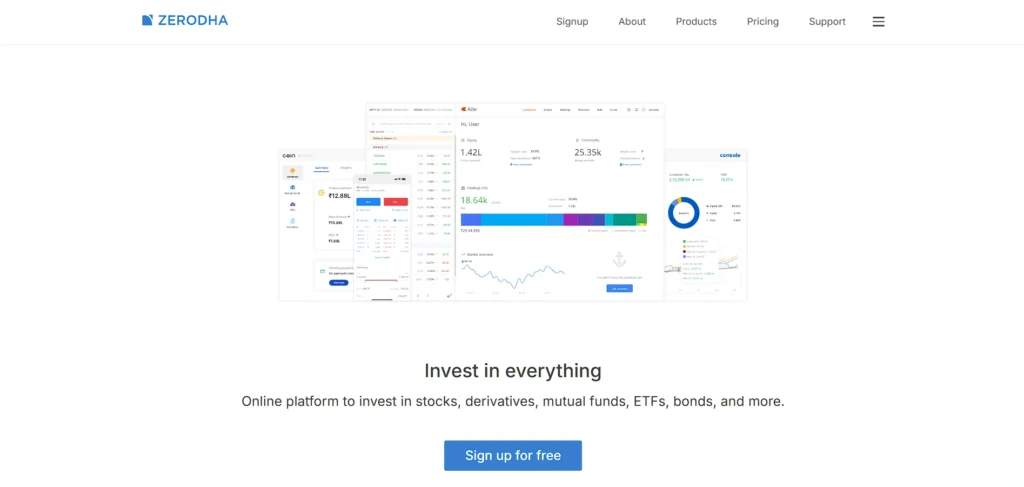 startup company in india - Zerodha