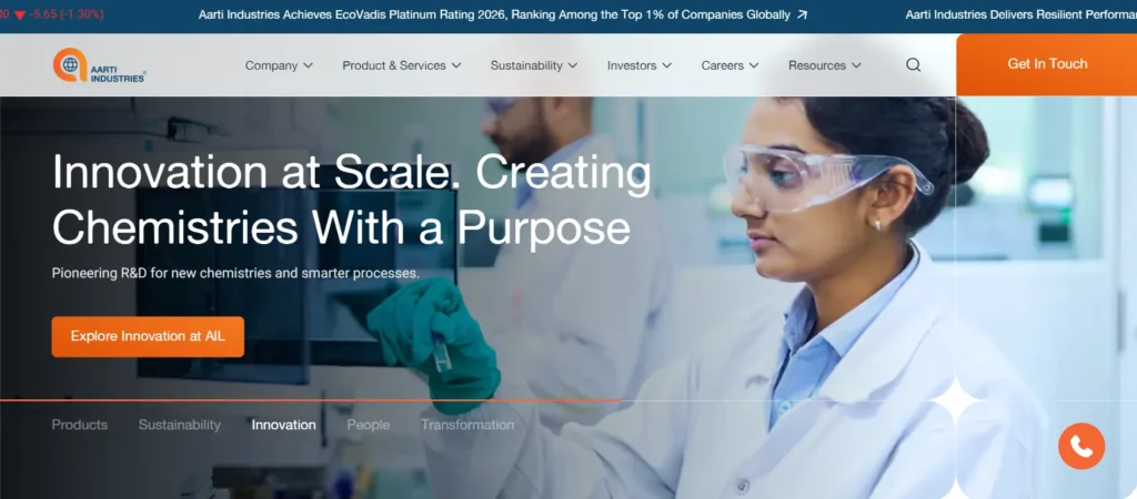 Manufacturing Company in Vadodara - A⁠arti Ind​ustries⁠ Limited