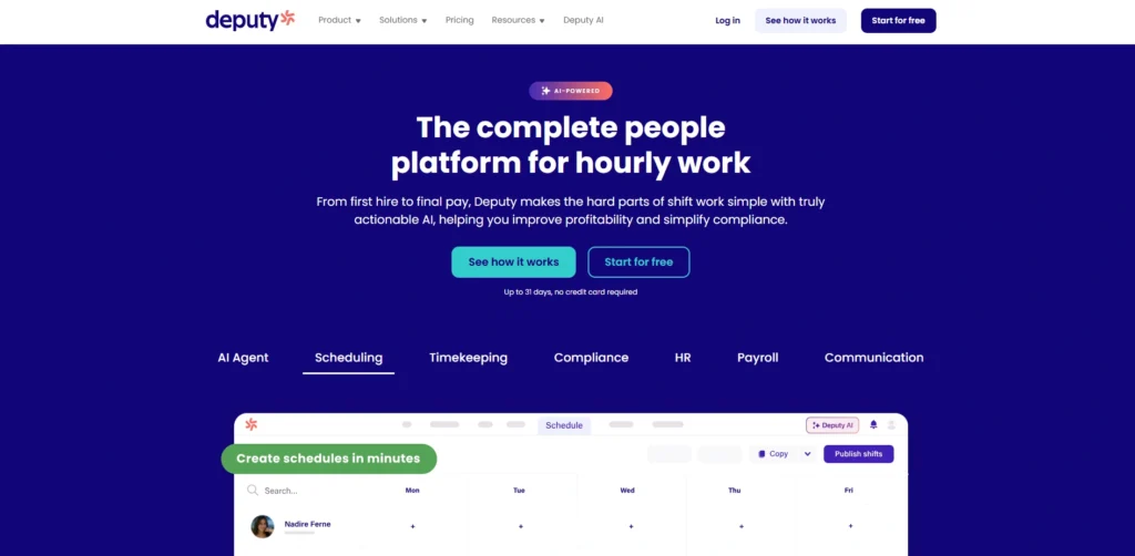 Attendance Tracking Software-Deputy