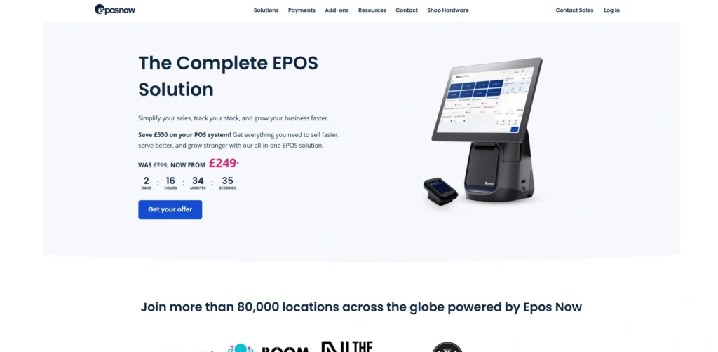 POS for Small Businesses- EPOS Now