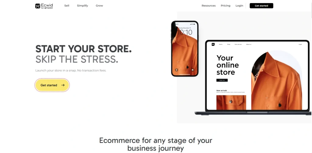 seo ecommerce platform-Ecwid