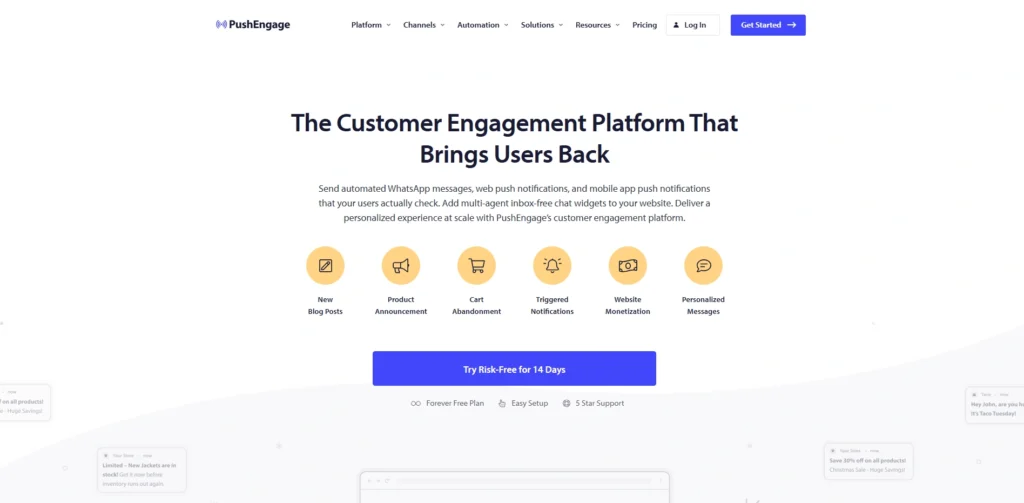 Customer Engagement Tools-PushEngage