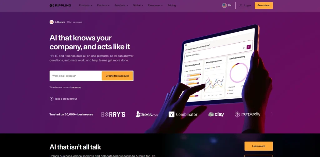 Attendance Tracking Software-Rip‍pling 