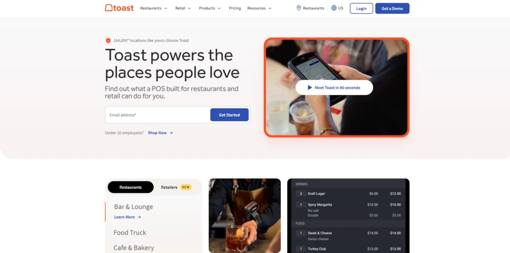 POS for Small Businesses- Toast POS