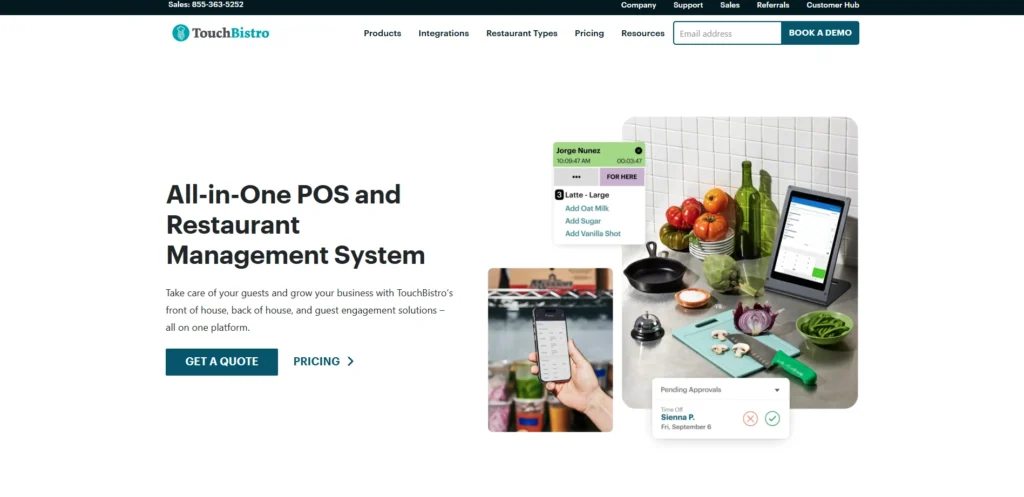 POS for Small Businesses-TouchBistro