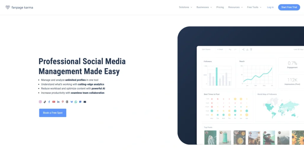 Facebook Analytics Tools-Fanpage Karma