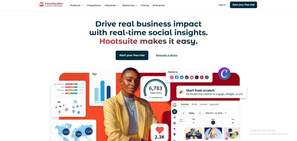 Content marketing tools- Hootsuite